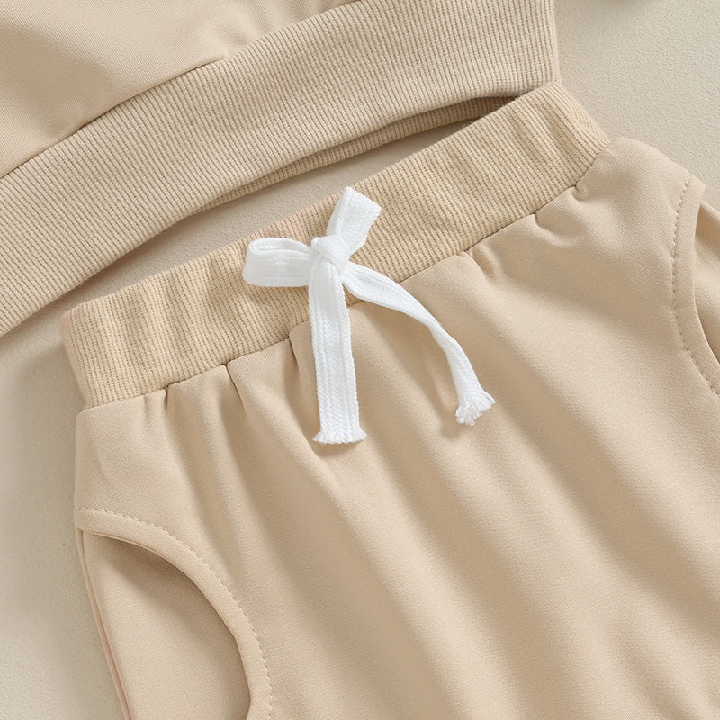 0-3Y Newborn Toddler Baby Boy Fall Winter Outfits Letter Crewneck Sweatshirt Casual Pants Set 2Pcs Clothes