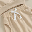 0-3Y Newborn Toddler Baby Boy Fall Winter Outfits Letter Crewneck Sweatshirt Casual Pants Set 2Pcs Clothes