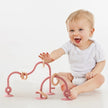 Baby Toy Silicone Educational Toys Infant Montessori Toy Teething Track Maze Wooden Roller Coaster Bead Baby Accessory Teether