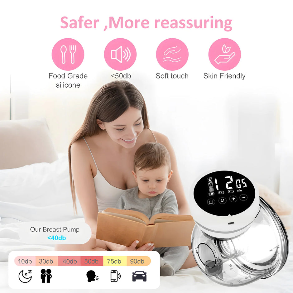 Wearable Breast Pump Electric Painless Double-sided Fully Automatic Integrated Hands-free Breast Collector Breastfeeding