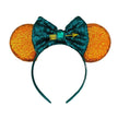 2025 New Style Mickey Minnie Ear Headband Sequin Bows Girl Adult Kids Halloween Party Cosplay Hair Accessories Princess Hairband