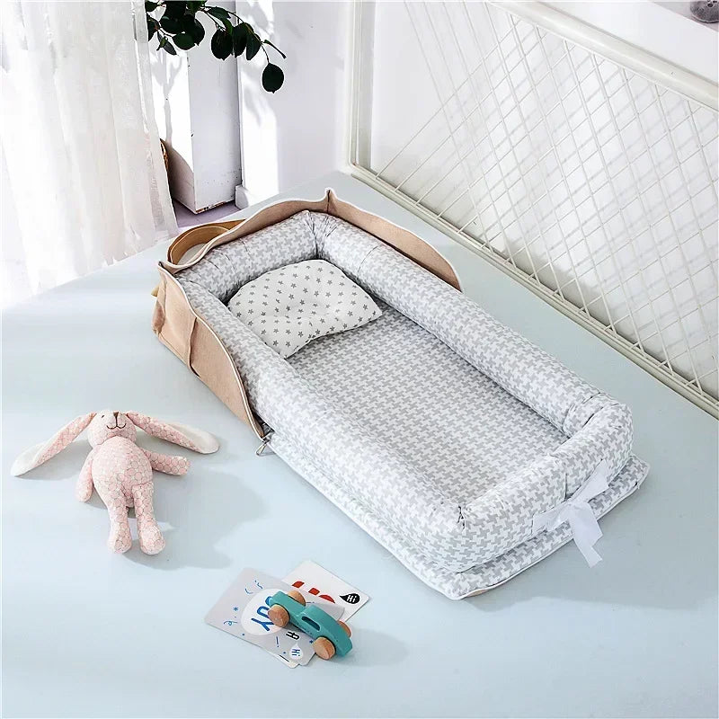 New Folding Baby Sleeping Nest Newborn Bed Crib Travel Playpen Mattress Child Toddler Playpens Photography Cama Bebe with Pillow