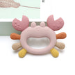 Crab-Shaped Baby Teether  Food-Grade Silicone Teething Toy  BPA-Free Chillable Infant Teether for Sore Gums 0-24 Months