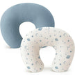 2PCS/set Nursing Pillow Cover for Breastfeeding Pillows Ultra-Soft Muslin Cotton Baby Nursing Pillow Fits Newborn Feeding Pillow