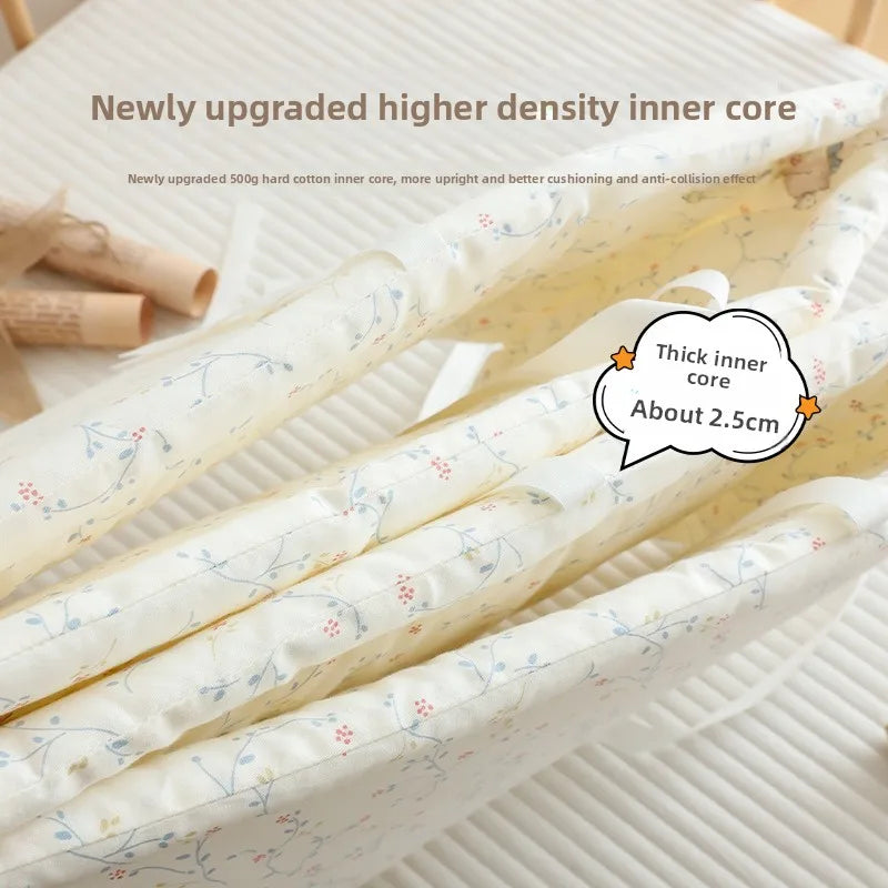 2026 Baby Crib Fence Soft Cotton Bag Anti-collision Strip Children's One-piece Bed Fence Spliced Bed Protection Cloth Baby Fence