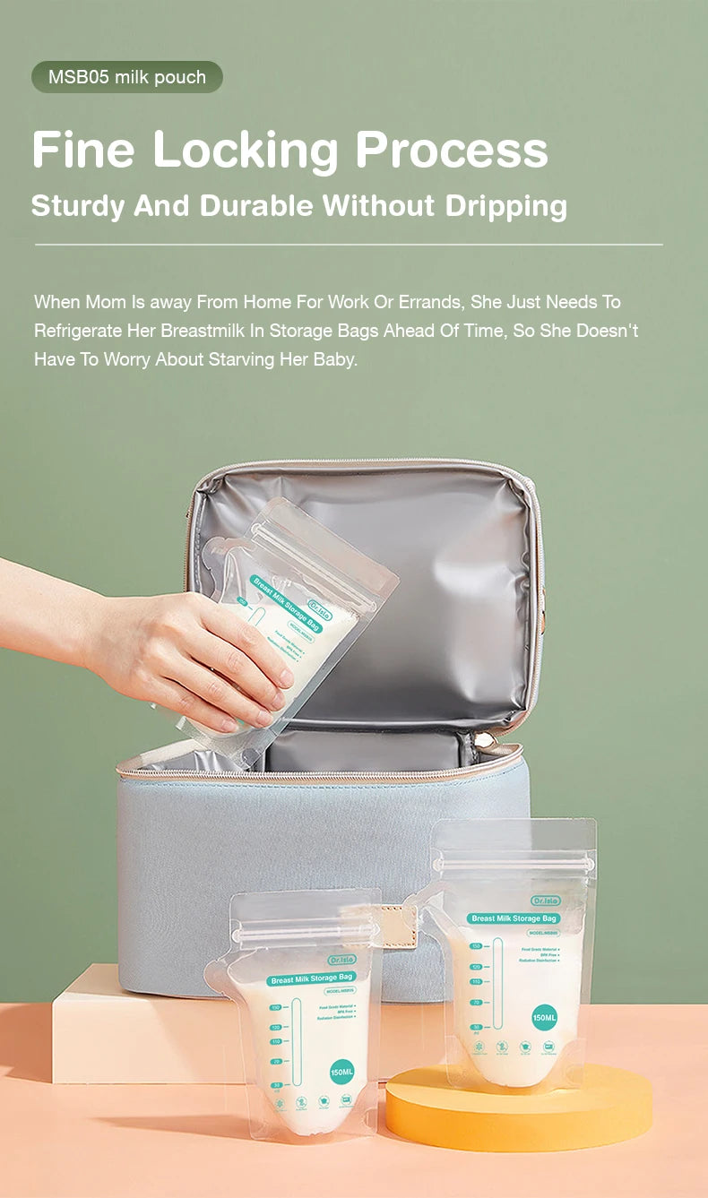 MAMIJOY 10/30/100Pcs 150ML Breast Milk Storage Bag Disposable Small Capacity Frozen Milk Storage Bag BPA Free Safe Feeding Bags