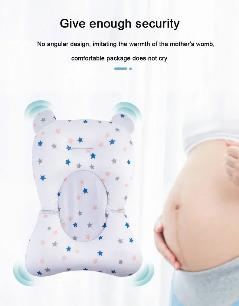 Adjustable Bath Tub Shower Cushion Newborn Support Seat Mat Baby Bath Seat Floating Water Pad Portable Foldable Baby Bathtub Pad
