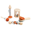 Baby Wooden Musical Instrument Toy Handheld Bell Ringing Rattle for Toddlers Sensory Development Early Childhood Education