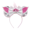 2025 New Style Mickey Minnie Ear Headband Sequin Bows Girl Adult Kids Halloween Party Cosplay Hair Accessories Princess Hairband