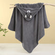 Toddler Baby Hooded Towels Super Soft Newborn Kids Bathrobe Warm Sleeping Swaddle Wrap for Boys Girls Coral Velvet Wrap Blanket