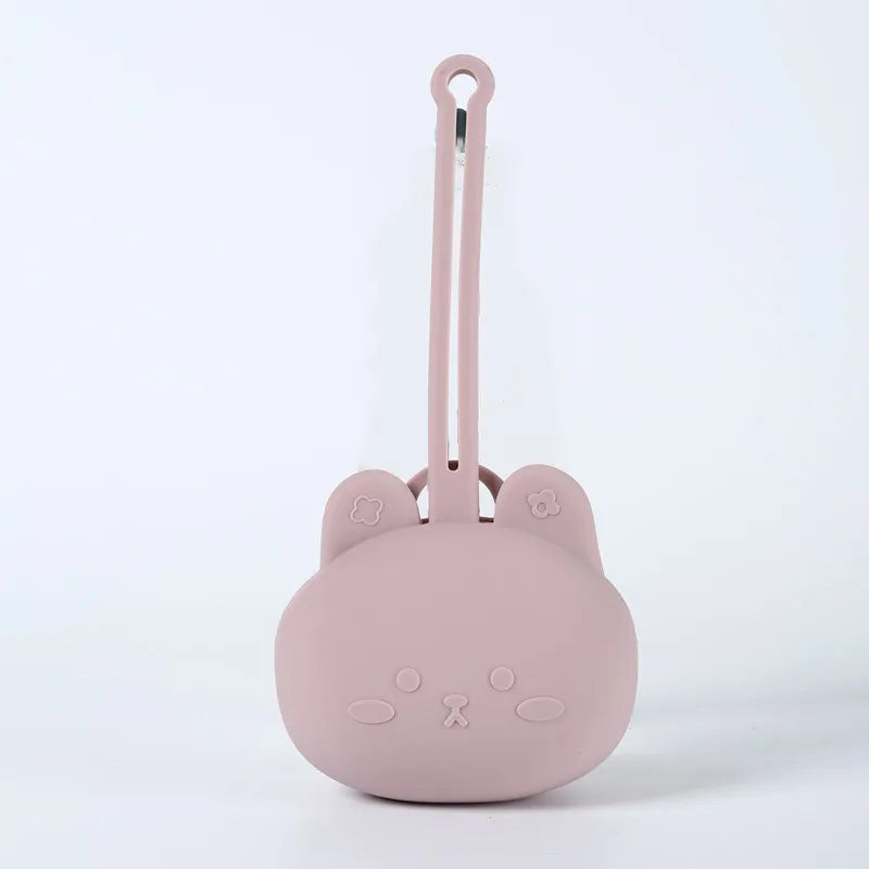 Pacifier Storage CasePortable Baby Pacifier Storage CaseSilicone Storage CasePacifier Drop-proof Case with Lanyard