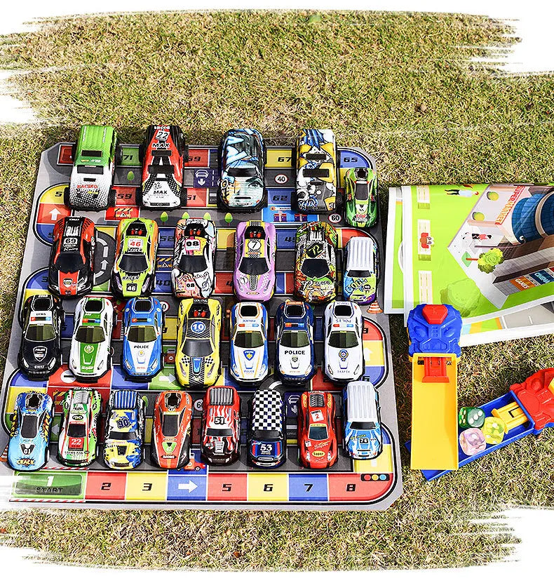 60/120Pcs Alloy Racing Cars Rebound Car Multiple Alloy Car Ornament Collectibles Children'S Toys Birthday Gift 2023 New