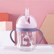 250ml baby feeding cup, children learn to feed, drinking bottle, training cup with straw, leak-proof and choking-proof baby cup