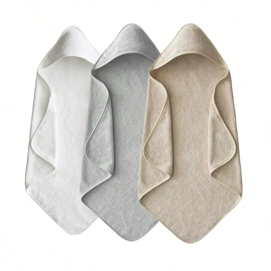 80*80cm Baby Bathrobe Bath Toddler Towel Swaddle Blankets With Hood Solid White Coral Fleece Towel Blanket Newborn Kids Bedding