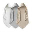 80*80cm Baby Bathrobe Bath Toddler Towel Swaddle Blankets With Hood Solid White Coral Fleece Towel Blanket Newborn Kids Bedding