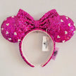 Disney Princess Headband Mickey Ear Rapunzel Snow White Sequin Bow Hair Hoop Gift Girl Accessories Halloween Gift Christmas Jack
