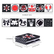 كتاب قماشي للأطفال، ألعاب أطفال عالية التباين، ألعاب سرير للأطفال حديثي الولادة من عمر 0 ​​شهر فما فوق، كتب قماشية حسية على شكل حيوانات باللونين الأبيض والأسود، ألعاب مونتيسوري