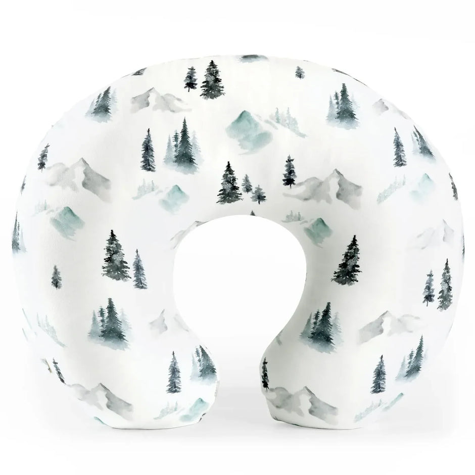 Breathable Stretch Nursing Pillow Cover Detachable Infant Support Cushion Versatile Baby Sitting Aid for Home/Travel 0-12 Months