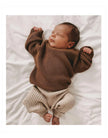 0-6T Newborn Baby Sweater Kid Boy Girl Winter Clothes Warm Thick Knit Pullover Top Infant Long Sleeve Basic Knitwear Outfit