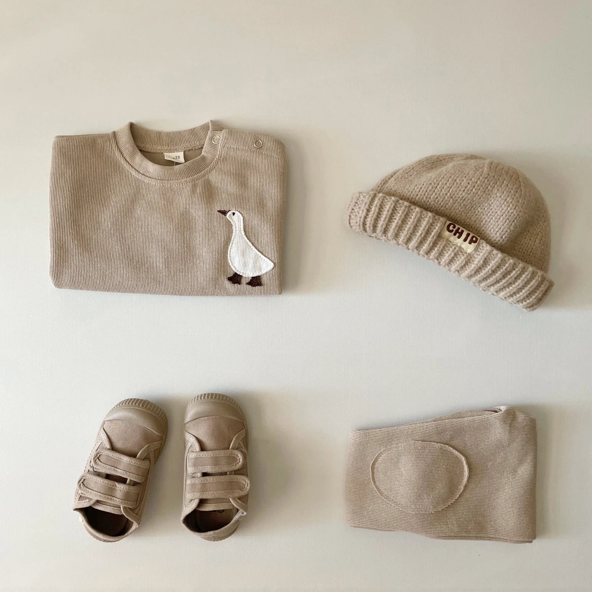 Infant Baby Boys Girl Clothes Newborn Autumn Long Sleeve Goose Bear Pattern Cotton Tops Casual Pants Toddler Clothing Outfit Set