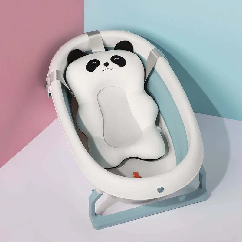 Adjustable Bath Tub Shower Cushion Newborn Support Seat Mat Baby Bath Seat Floating Water Pad Portable Foldable Baby Bathtub Pad