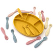 3PCS Silicone Spoon Fork For Baby Utensils Set Feeding Food Toddler Learn To Eat Training Soft Fork Cutlery Children's Tableware