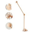 Baby Wooden Bedbell Bracket 0-12 Months Bed Bell Bracket Wooden Mobile Newborn Crochet Bed Bell Hanging Toys Newbaby Rattle Toys