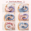 1pc Silicone Teether,Food Grade Baby 0-12 Toys,ToddlersTeething Ring Sensory Toys,Silicone Planet Teether Bracelet Accessories