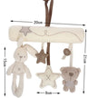 New Hanging Bed Rabbit Baby Hand Bell Safety Seat Plush Toy Multifunctional Plush Toy Stroller Mobile Gifts