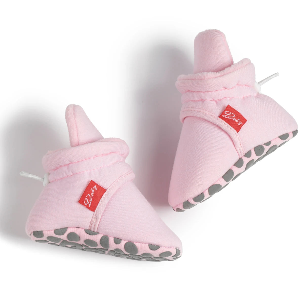 Winter Baby Boy Girl Socks Booties Fluff Soft Elastic Cord First Walkers Anti-slip Indoor Warm Newborn Baby Shoes Moccasin