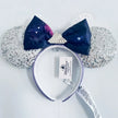 Disney Princess Headband Mickey Ear Rapunzel Snow White Sequin Bow Hair Hoop Gift Girl Accessories Halloween Gift Christmas Jack