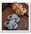 Children's Cotton Slippers for Boys Aged 1-5 Years Old Cute Cartoon Girls' Slippers Infants and Young Children Autumn and Winter
