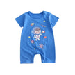 Infant Toddler Crawling Clothes Cotton Summer Boys Girls Thin Baby Short Sleeve Romper Children's Onesie