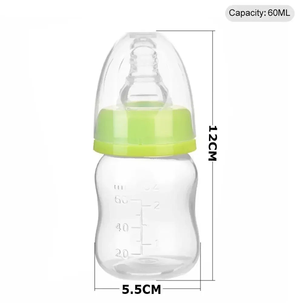 60ML Baby Bottle Portable Safe PP Plastic Mini Baby Bottle Kids Nursing Care BPA Free Infant Milk Fruit Juice Feeding Bottle