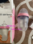 Silicone Baby Bottle Green/Pink 5 oz and 8 oz Baby Bottles 2 Pack BPA free Feeding bottle children kids