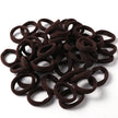 50pcs 3cm Candy Color Nylon Elastic Hair Bands Rubber Bands Scrunchies Hair Ropes Ponytail Holder Hair Accessories Set Black Red