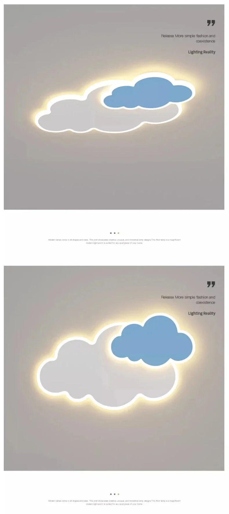 AuroraRealm Children's Bedroom LED Ceiling Lamp Creative White Cloud Boy Girl Study Fixture Lustre Home Decor Living Room Lights