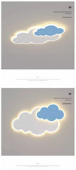 AuroraRealm Children's Bedroom LED Ceiling Lamp Creative White Cloud Boy Girl Study Fixture Lustre Home Decor Living Room Lights