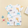 New Baby Onesies Climbing Clothes Pure Cotton Summer Newborn Boys Girls Rompers Short-Sleeved Thin Harness Infant Clothes