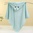 Toddler Baby Hooded Towels Super Soft Newborn Kids Bathrobe Warm Sleeping Swaddle Wrap for Boys Girls Coral Velvet Wrap Blanket