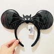 Disney Princess Headband Mickey Ear Rapunzel Snow White Sequin Bow Hair Hoop Gift Girl Accessories Halloween Gift Christmas Jack