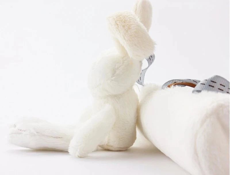New Hanging Bed Rabbit Baby Hand Bell Safety Seat Plush Toy Multifunctional Plush Toy Stroller Mobile Gifts