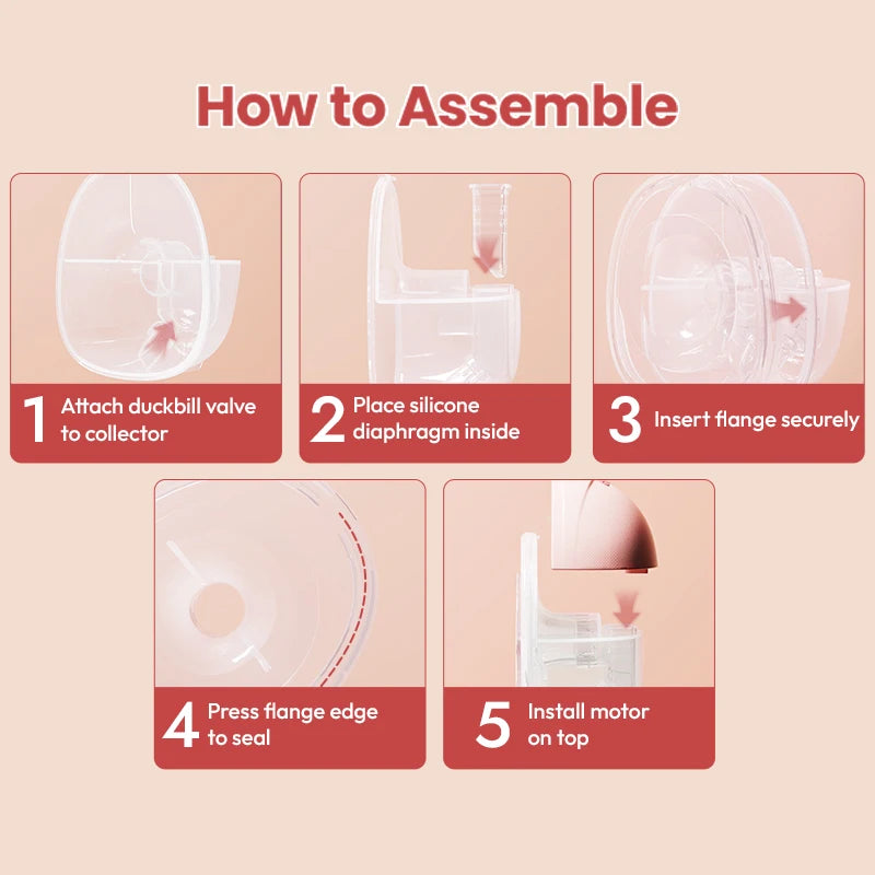 NCVI Electric Breast Pump,Wearable for Breastfeeding,Hands-Free, 4 Modes 9 Levels, 3 Flange Sizes(19/21/24mm), Smart Display