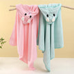 Toddler Baby Hooded Towels Super Soft Newborn Kids Bathrobe Warm Sleeping Swaddle Wrap for Boys Girls Coral Velvet Wrap Blanket