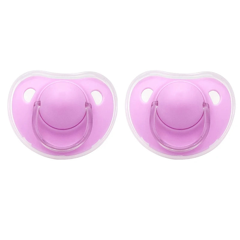 2pcs/pack Baby Pacifier Soother with Cover for Daily and Night Use