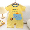 Infant Toddler Crawling Clothes Cotton Summer Boys Girls Thin Baby Short Sleeve Romper Children's Onesie