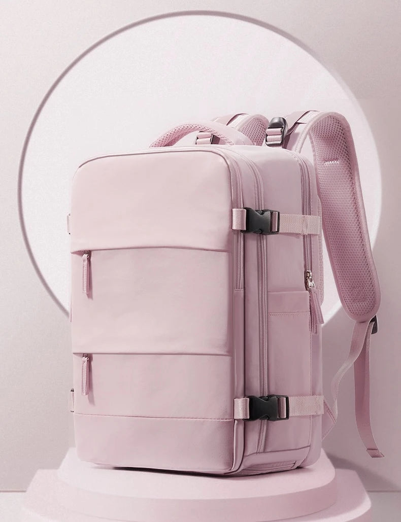 Large capacity women's dry wet separation backpack, commuting computer bag, multifunctional waterproof backpack