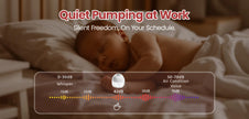 NCVI Electric Breast Pump,Hands-Free breastfeeding Pump with 4 Modes & 9 Levels,Low Noise,19/21/24mm flanges
