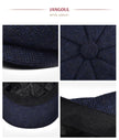 JANGOUL Small Size Baker Boy Cap Wool Blend Newsboy Caps Boy Girl Men Women Herringbone Flat Hat Driver Gatsby Hats Cabbies 001