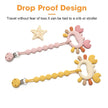 Crab-Shaped Baby Teether  Food-Grade Silicone Teething Toy  BPA-Free Chillable Infant Teether for Sore Gums 0-24 Months